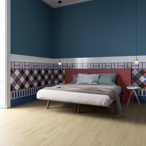 Ręcznie rysowany wzór Square Terracotta projektu Nathalie Du Pasquier