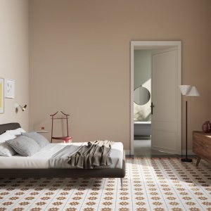 Szkliwiony gres Mutina ze wzorem Corners w formacie 20,5×20,5 cm