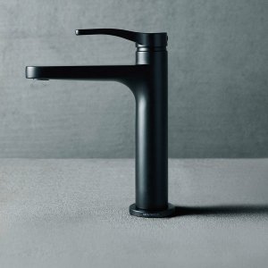Jednootworowa bateria AL/23 w czarnym macie, projekt Piero Lissoni