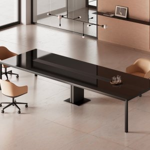 Archiutti Fattore Alpha, stolik o wysokości 42 cm przed biurkiem gabinetowym