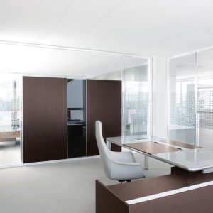 Pełny panel podwójny ścianki www.60 w wykończeniu drewnianym