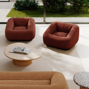 Meble lounge Aom w części wspólnej hotelu