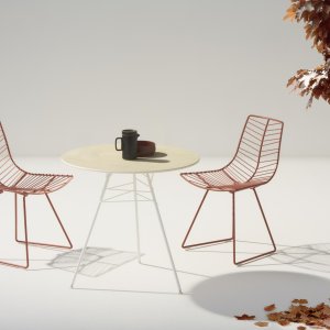 Fotel lounge Leaf od Arper ze zdejmowaną poduszką frontową