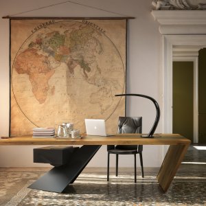 Nasdaq w orzechu Canaletto z nogą graphite