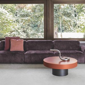 Sofa modułowa Cloud Flexteam o długości 375 cm w jasnej tkaninie