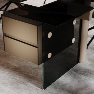 Stolik Cloud 120 × 60 cm przy fotelach gabinetowych