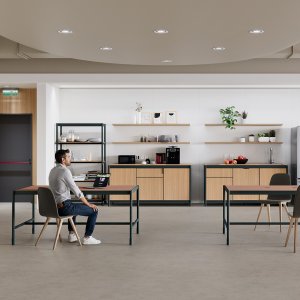 Kitchenette Fluido od Martex w aluminium Verde Giada