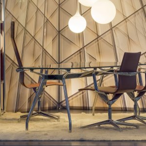 Kuna Chair w ciemnobrązowej skórze
