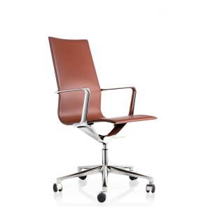 Kuna Chair w czarnej skórze