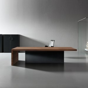 Prezydialny blat Kyo 3280 mm w orzechu
