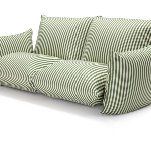 Moduły Brezza Relax połączone w ciągłą sofę