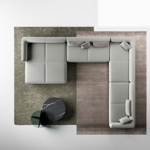 Siedziska lounge LaCividina Node+ z wysokimi oparciami akustycznymi