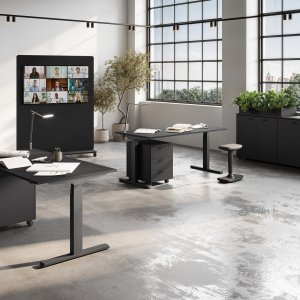 Bench sit-stand UP z jedną stroną stojącą i jedną siedzącą