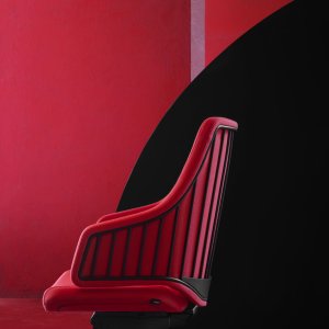 Fotel Italia w musztardowej tkaninie