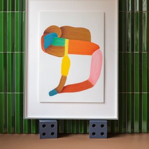 Rombini Triangle Large w kolorze Vert craquelé braci Bouroullec