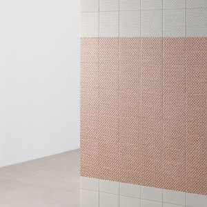 Wzor Grainy White z Tape Mutina na bialej bazie