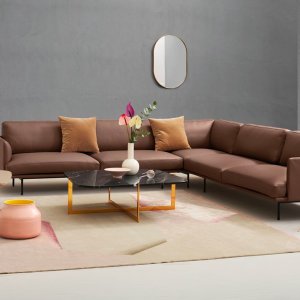 Sofa New York dwuosobowa bez podłokietników, widok z przodu