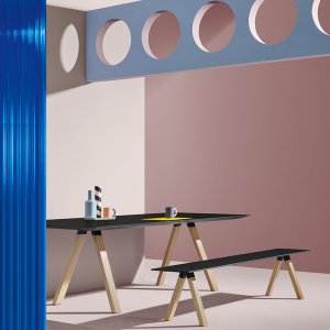 Blat z konglomeratu marmurowego na Arki-Table 240×100