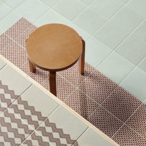 Wzor Cobble Blue z kolekcji Tape w szkliwionym gresie