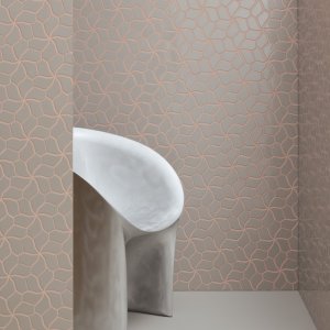 Mozaika Botanica Grey Matt na scianie
