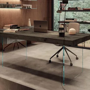 Nowoczesne biuro z biurkiem Air Desk marki LAGO