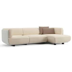 Sofa Shaal marki Arper w biurowej strefie lounge