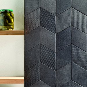 Piec tekstur porownanych na plytkach Tex w kolorze Cream